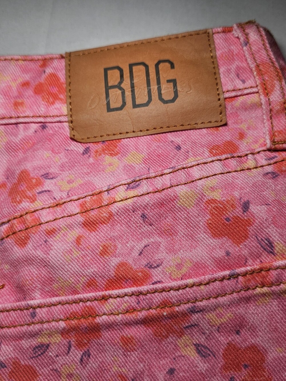 BDG Urban Outfitters Jeans Floral Flare Denim Women's 28 Wide Leg Y2K Vibe - Picture 7 of 9